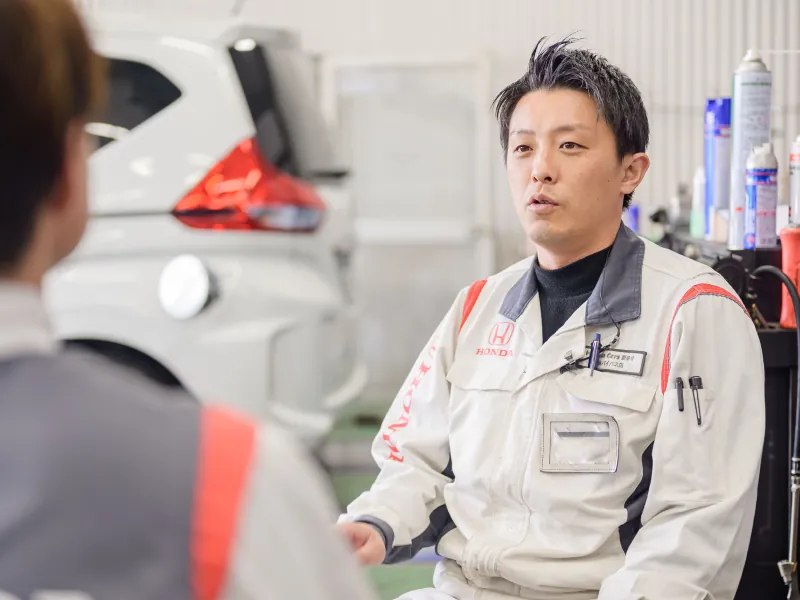 インタビューの様子